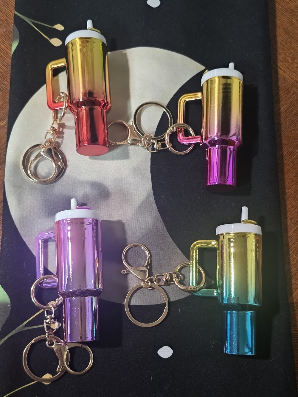 Iridescent Mini Drink Mug Keychain - (RANDOM)
